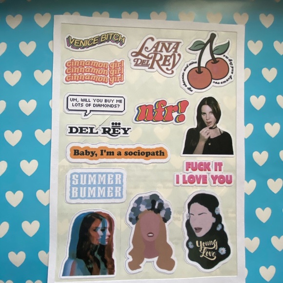 Lana Del Rey Stickers - Picture 9 of 12